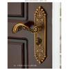 European Style Mute Room Door Lock Handle Fashion Interior Door Knobs Lock Luxurious Anti-theft Gate Lock Furniture Hardware