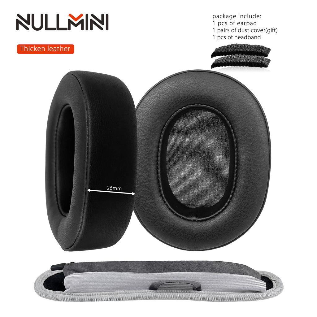 NullMini Replacement Earpads for Sony WH-1000XM5 Headphones Cooling Gel Earmuff Sleeve Ear Cushion Headset Headband Headbeam