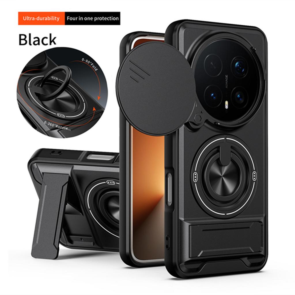 Armor Funda Für Huawei Honor Magic 8 Pro 5G Hüllen Objektiv Kamera Schutz Anti-Fall Ring Halter Handyhülle für Honor Magic 7 Pro
