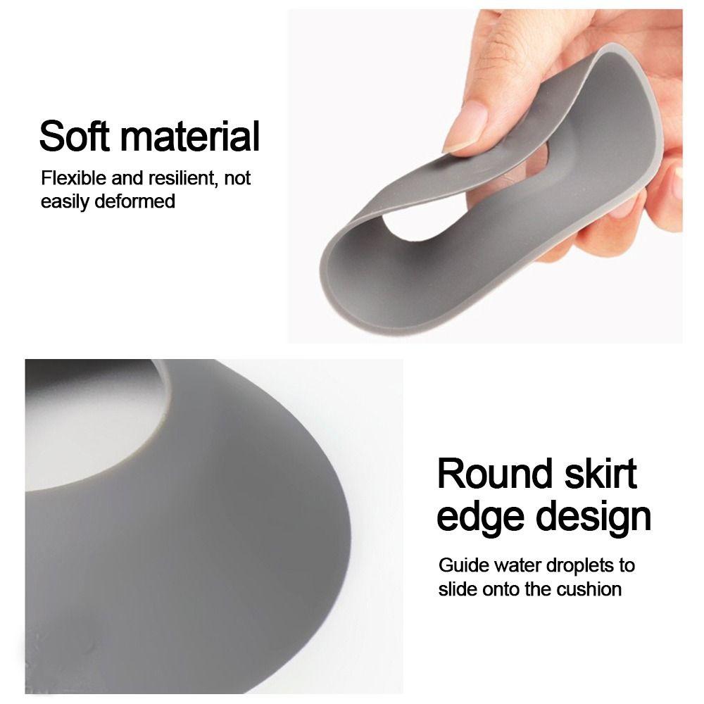 3pcs/set Silicone Faucet Splash Guards Soft Faucet Protectors Creative Water Pads  Kitchen Washbasin