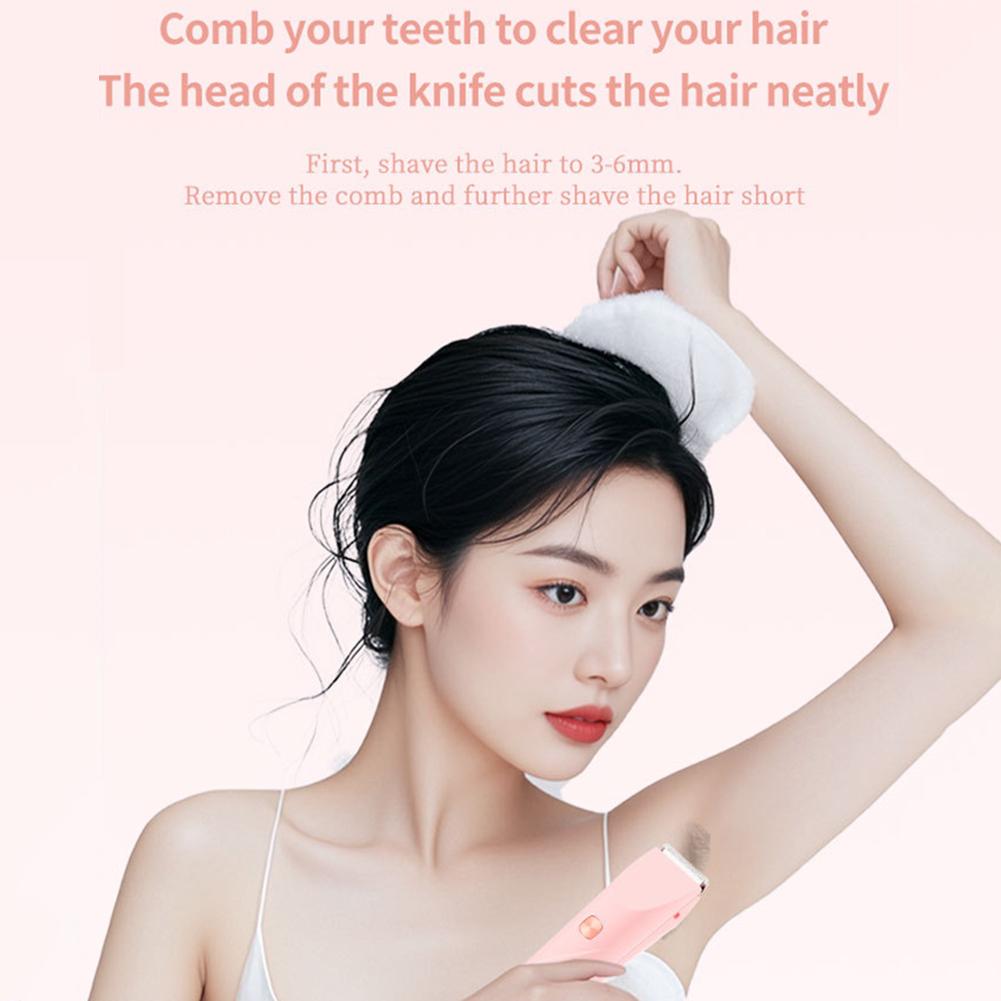 2 In 1 Dual-Head Women Electric Shaver Face Body Bikini Trimmer Digital Display Wet Dry Use Trimmer For Create A Perfect Figure