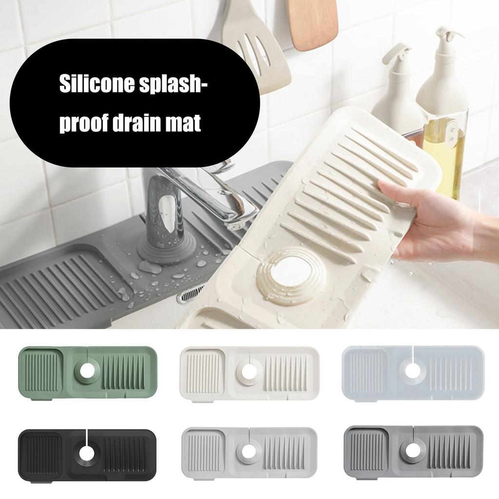 Faucet  Pad Proof Silicone Kitchen Sink Sink Water Retaining Can Be Cut And Folded Narrow Edge Wash Basin Absorbent Pad