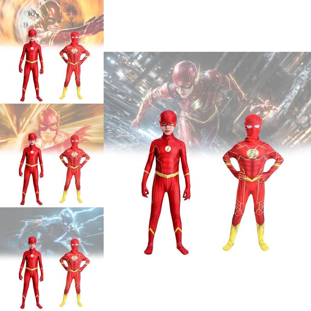 Comics The Flash Milk Silk Cosplay Jumpsuit For Roleplay And Stage Performance Special Characters Included