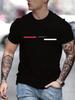 Man short sleeve T-shirt Letter Print Round Neck Breathable Streetwear Oversized Tee Casual Fashion High quality Clothing