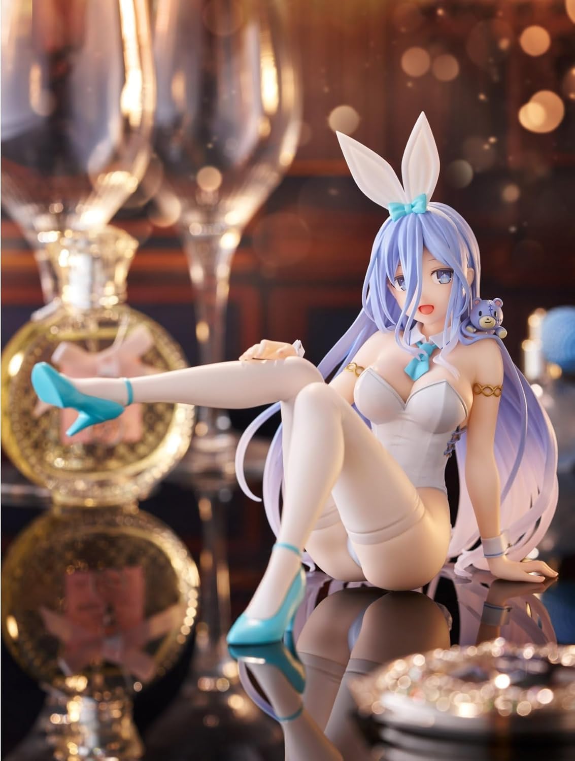 Date A Live V Настольная милая фигурка Мио Такамии Зайчик Официальная версия. синий