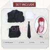 Kettensägenmann Makima Cosplay Kostüm Damen Outfits Hemd Krawatte Kurze Perücke Anime Uniform Halloween