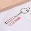 1 Stück Multifunktionaler Silikon-Lippenpinsel Tragbar mit Abdeckung Schlüsselanhänger Staubdicht Lippenstift Lippenstift Pinsel Lidschattenpinsel
