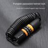 WEST BIKING Combination Cable Bike Lock Steel Cable Bike Chain Lock  for Mountain/Road Bikes