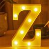 LED 21cm Warm Light Alphabet 0-9 Letters for Wedding Party Home Decor