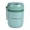 304 Stainless Steel Insulated Soup Containers 500ml Green/Pink/Blue/Yellow Insulated Food Container Stainless Steel Lunch Box