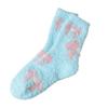 Comfortable Daily Wear Socks Coral Fleece for Women, Soft Thermal Crew with Non-Binding Thickened Fluffy Winter House Top, Fuzzy Sleep Cute