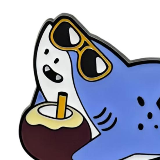 Sea Animal Brooch, Cute Marine Creature Brooch, Creative Metal Badge, Cartoon Ocean Animal Styling Hard Enamel Pins for Schoolbag Backpack Hat Clothes
