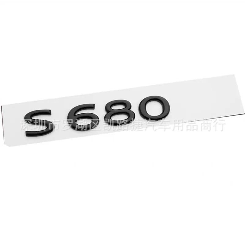Car Trunk Letters Logo Chrome Decals Emblem Badge Sticker For Benz Maybach S480 S580 S600 S680 GLS480 GLS580 GLS600 GLS680