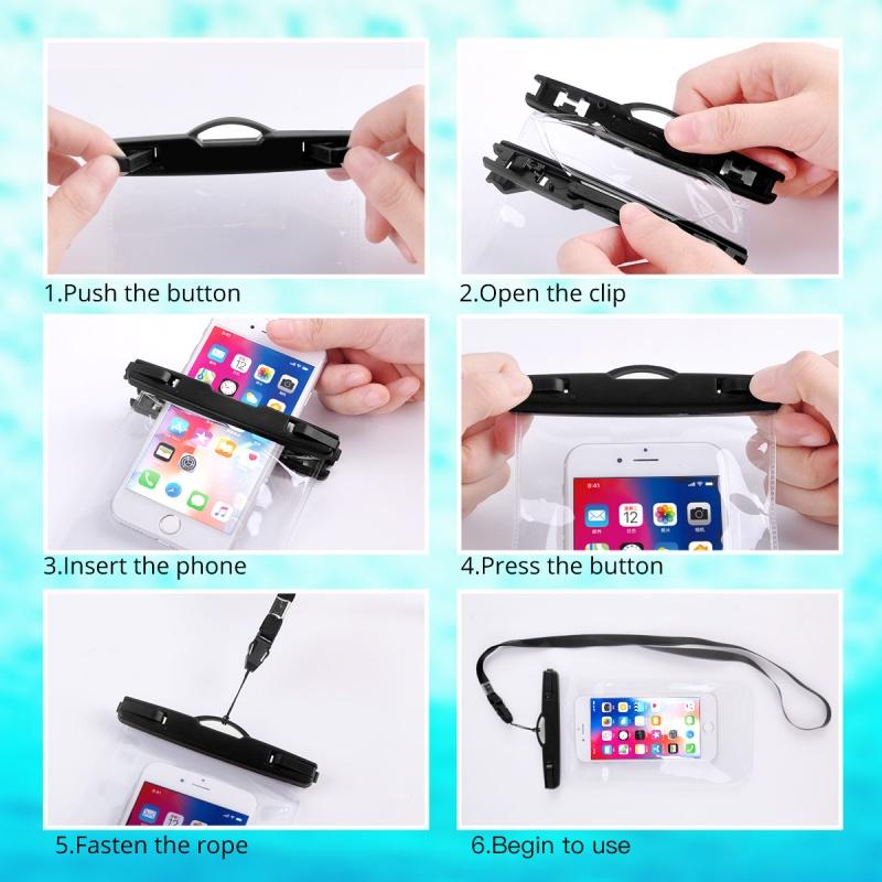 Waterproof Pouch Swimming Gadget Beach Dry Bag Phone Case Cover Camping Skiing Holder For Cell Phone