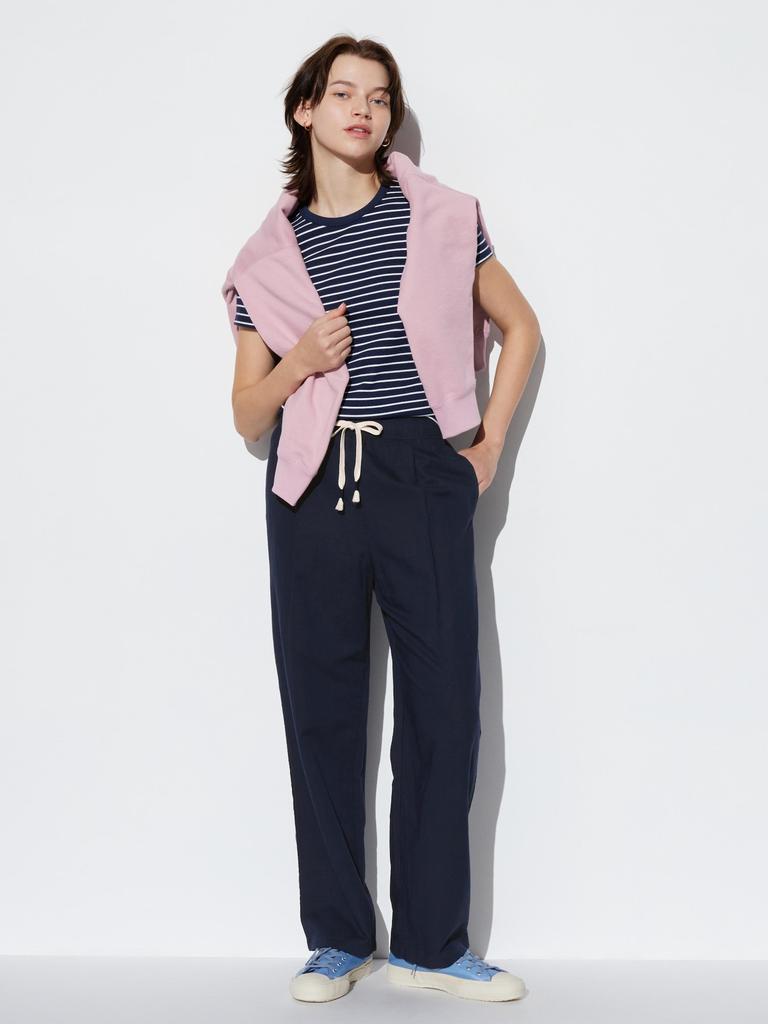 Uniqlo JAPAN bequeme Hose aus Leinenmischung