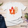 Cute Cat Thanksgiving Fall Leaves Costume Autumn Lover Unisex T-shirt