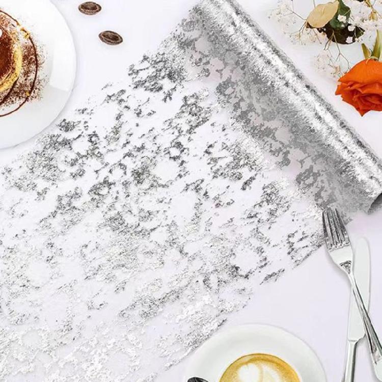 Goldener Tischläufer 28CM×10M, Perfekt für Hotel-Lobbys und Hochzeitsausstellungen