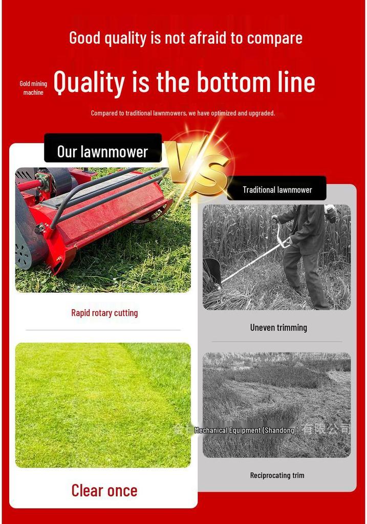 Russian Diesel Remote-Controlled All-Terrain Tracked Lawn Mower for Steep Slopes