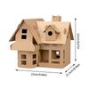 Christmas Cardboard House D-IY Build Gingerbread House Supplies for Kids Holiday Fun Party Game Playtime Christmas Decoration