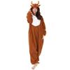 SAZAC Fleece Reindeer Brown Kigurumi,