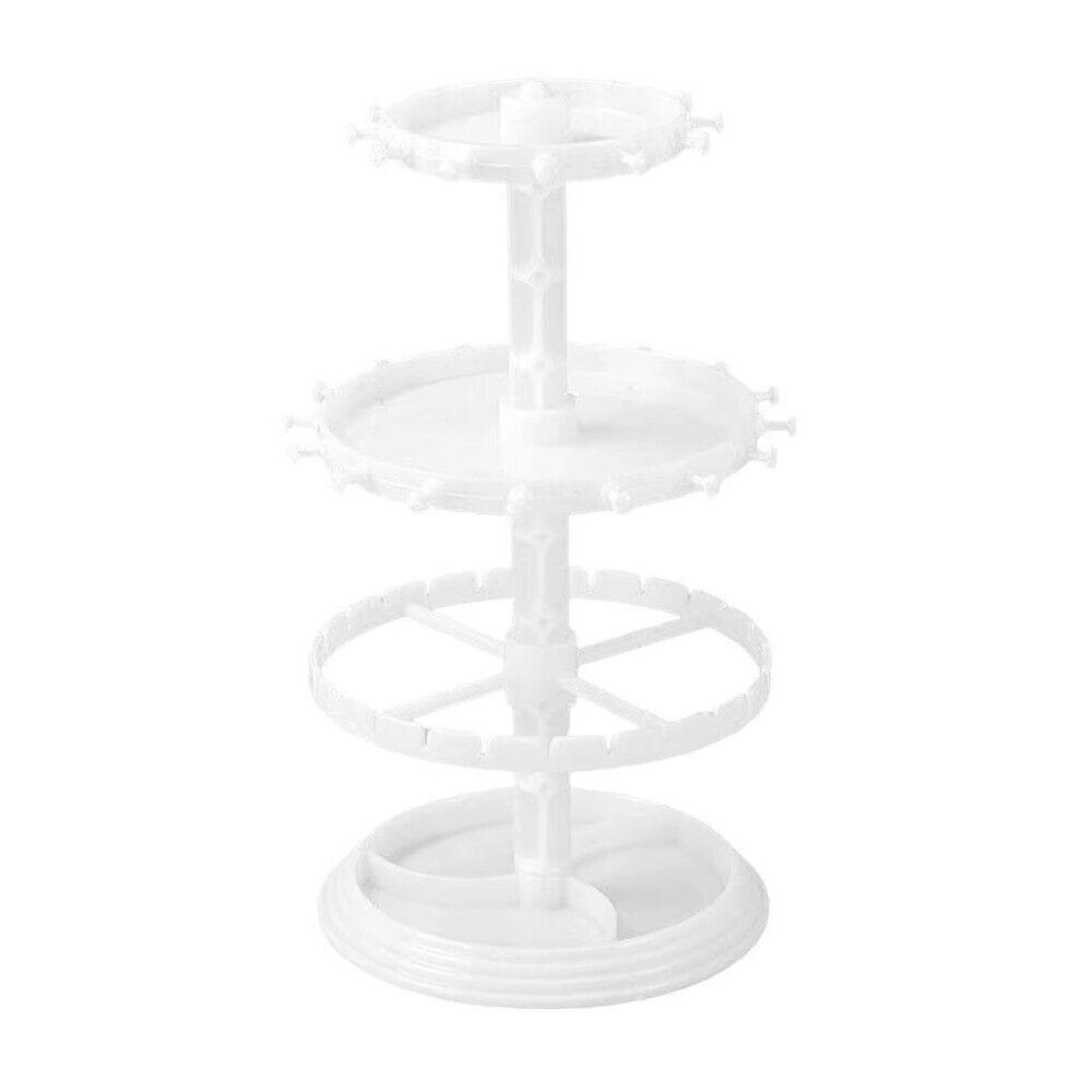 Plastic Jewelry Earring Holder 4 Layers Bracelet Holder Fashion Hair Ring Rack  Wedding