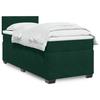 Maison Exclusive - Rete a doghe per letto con materasso Verde scuro 90x190 cm