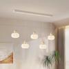 Modern Minimalist Cream Cotton Pumpkin Chandelier