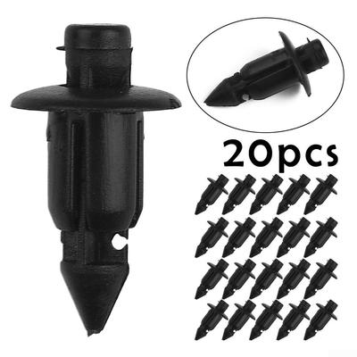 20X 6mm For Honda-Suzuki Kawasaki Plastic Rivet Bike Fairing Trim Clips
