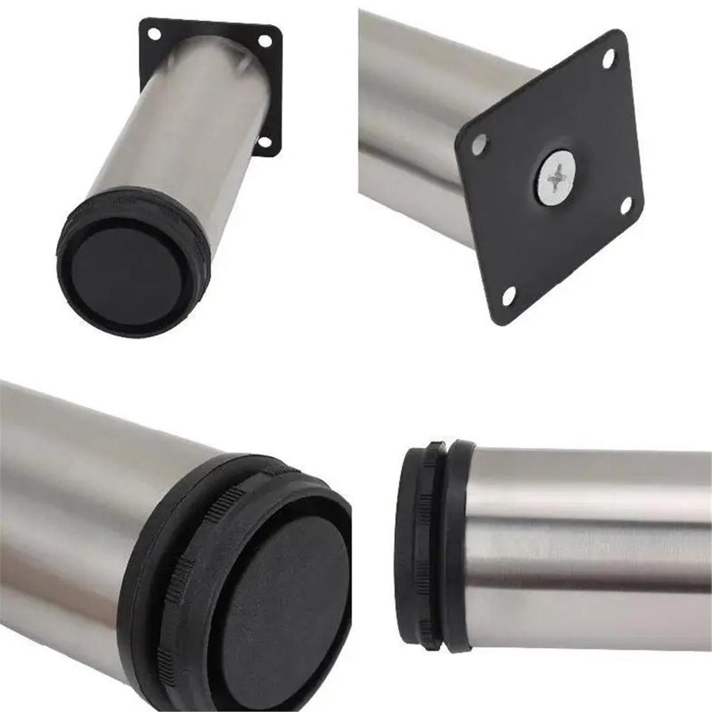 15 cm Furniture Adjustable Sofa Bed Leg Stainless Steel Table Bed Sofa Cabinet Feet Foot Legs Metal Replacement Foot