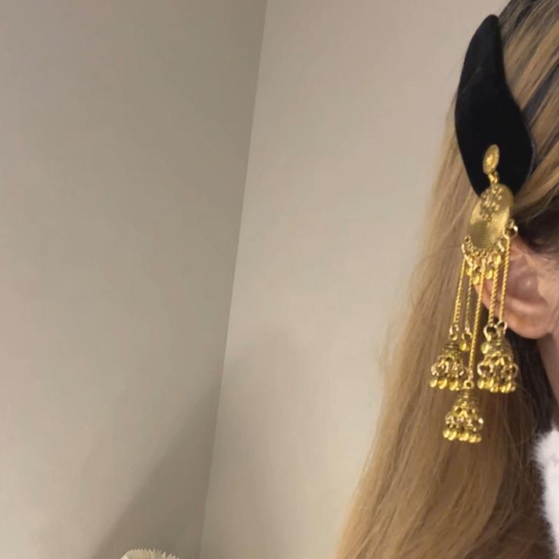 

Квадратная заколка-кисточка с жемчугом любви, инкрустированная бриллиантами, Новый китайский ретро национальный стиль, заколка-клипса, Модные аксессуары для волос Гочжоу, женские