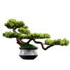 For Simulated Welcome Pine Bonsai Office Ornament Chinese Green Plant Living Room Interior Decoration Light Luxury