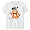 Yoga Cat Because Punching People Is Frowned Upon TShirt