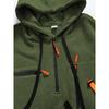 Men's Casual Sports Hoodie Fashion Pocket Zipper Hooded Sweatshirt Solid Color Loose Coat Outdoor Running Streetwear