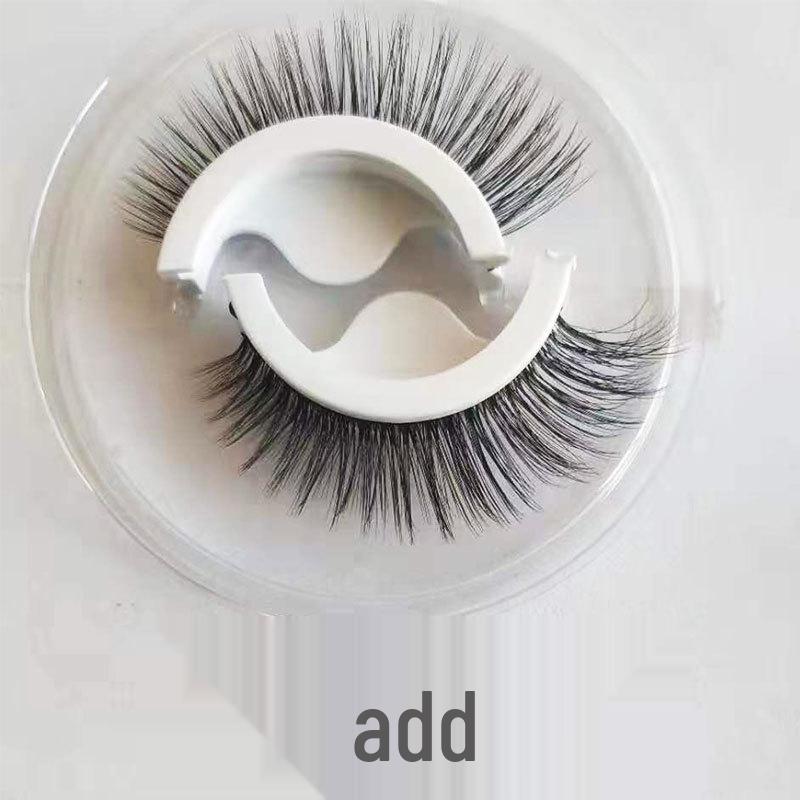 

Little Devil 3D Self-Adhesive Dense Natural Curled False Eyelashes - Glue-Free, Super Sticky, Reusable, Nude Makeup Look. Crystal Box 3 Pairs