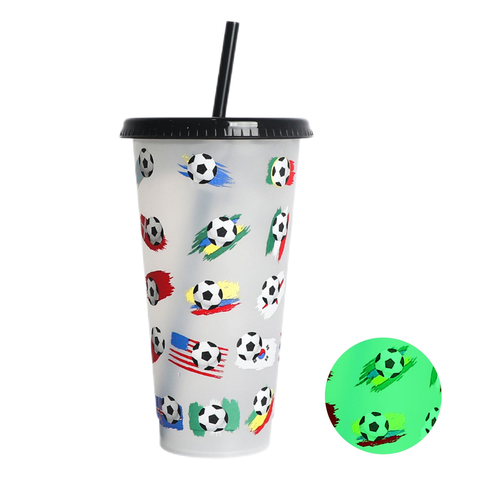 

710 мл многоразовые с соломинками, креативные чашки для воды, меняющие цвет, чашка с крышкой, волшебный пластик, меняющий цвет холодной воды 06