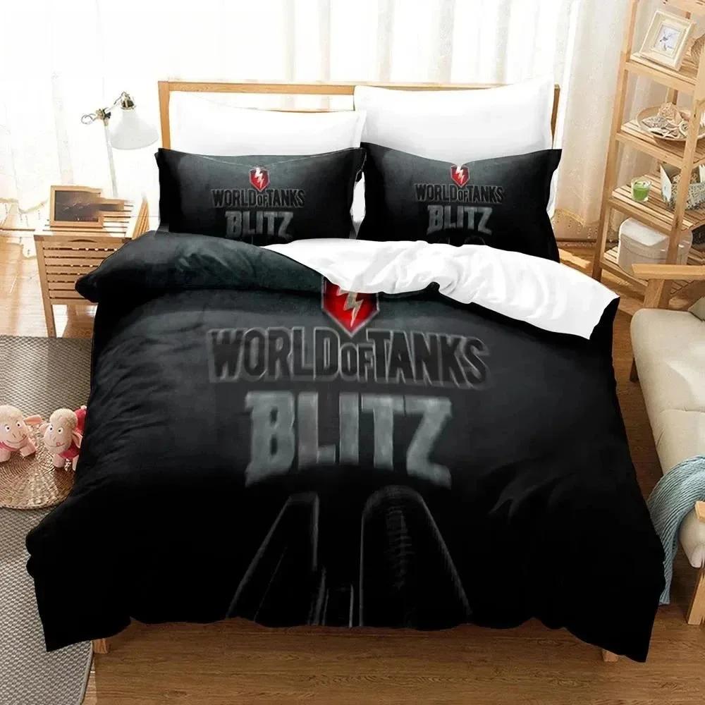 World of Tanks 3D Printed Duvet Cover Pillowcase Bedding Set Twin Full Queen/King Size King Kids Adults quilt cover