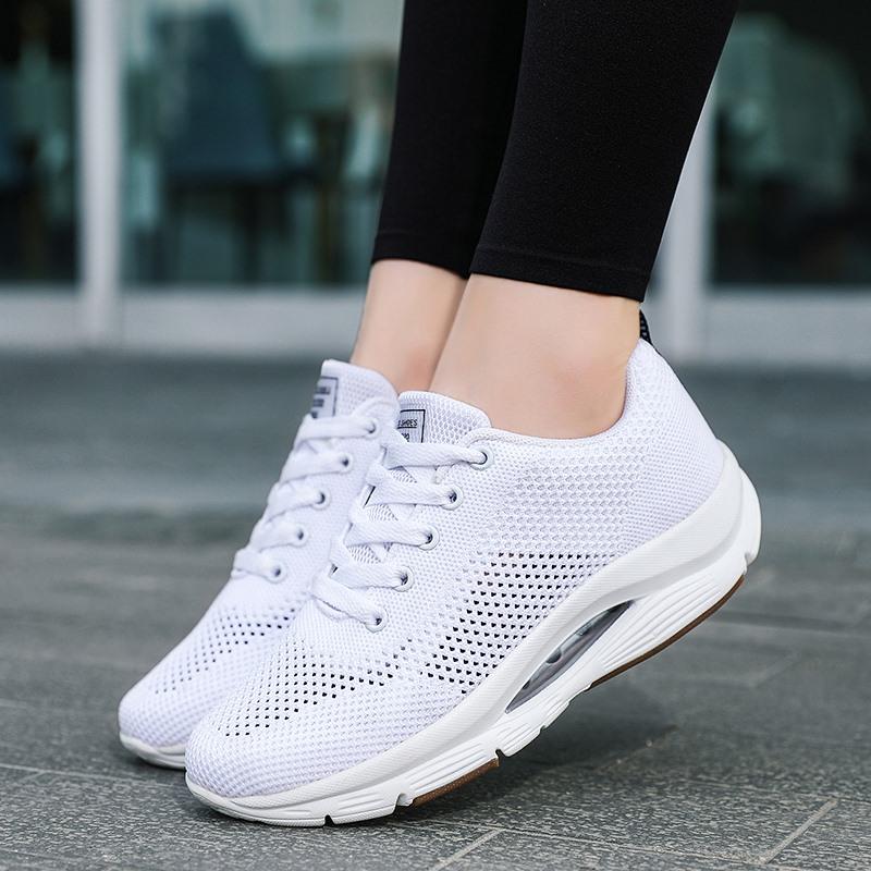 Tenis Women Sneakers Cushion Walking Shoes Breathable Gym Jogging Shoes for Woman Lace Up Platform Sport Shoe Tenes Feminino
