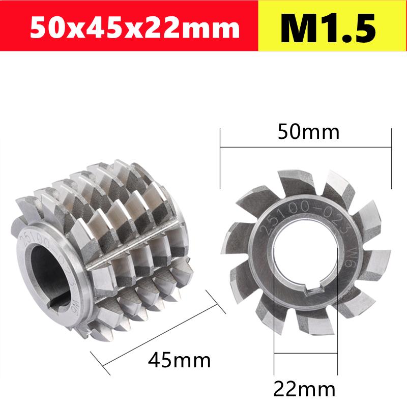 HSS Gear Hob M0.5 M0.8 M1 M6M8 M10, Pressure Angle 20 Degrees, Used for Milling Machine Slot Machining and Rolling Cutting Tools