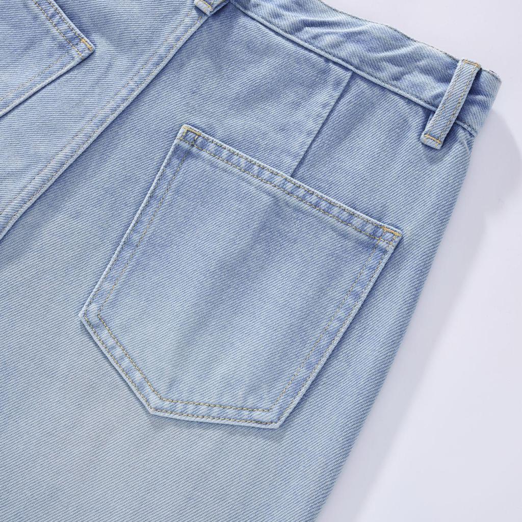 2024 Summer Women's High-Waisted Wide-Leg Jeans – Lightweight, Loose, Slimming, Floor-Length Pants