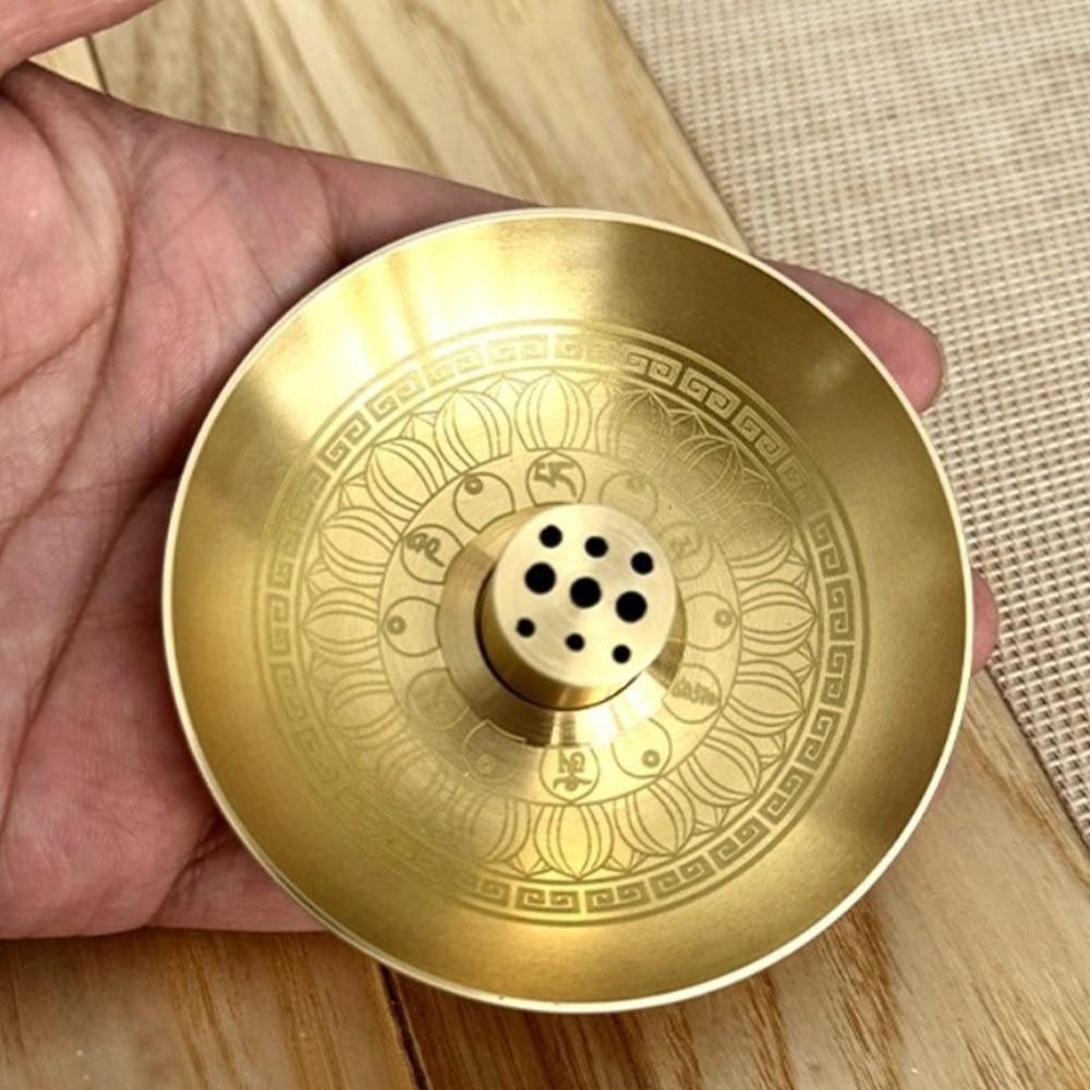 Burner Stand Round Incense Burner Incense Tray Incense Stick Plate 9 Hole Incense Holder