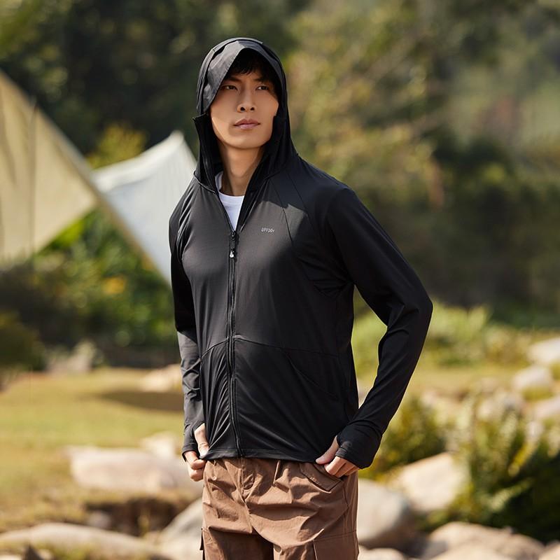 Womens UPF50 Sun Protection Hooded Cover-Up Lightweight Breathable Long Sleeve Outdoor Travel Beach Swim