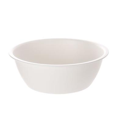 Face Wash Basin Round Shaped Thickened Washing Bowl for Home Dorm Use Creamy White S