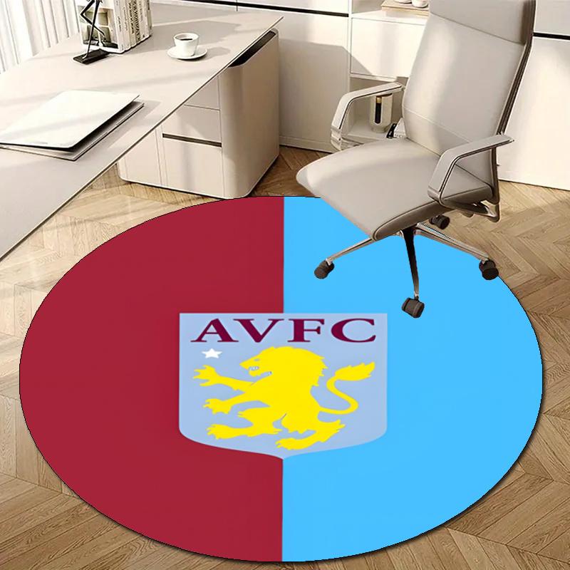 Personalized Aston Villa Round Chair Office Rug - Perfect for Mat, Office Chair & More - Ideal Gift for Birthdays and Holidays