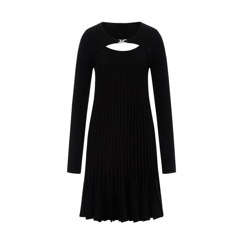 

MO&Co. Deconstructed Faux Two-Piece Knit Dress M 165