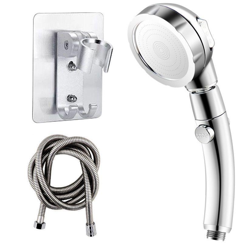 

Premium Quality Portable 360 Degree Rotating Shower Head Featuring Three Modes And Stop Button Silver 3PCS/Set