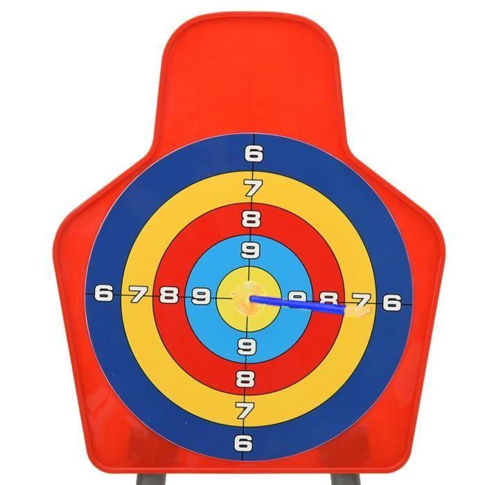 VidaXL Ensemble de Tir à l'Arc et de Flèches avec Cible pour Enfants Jouets de Sport Flèche avec Pointe à Ventouse Garçons 80358
