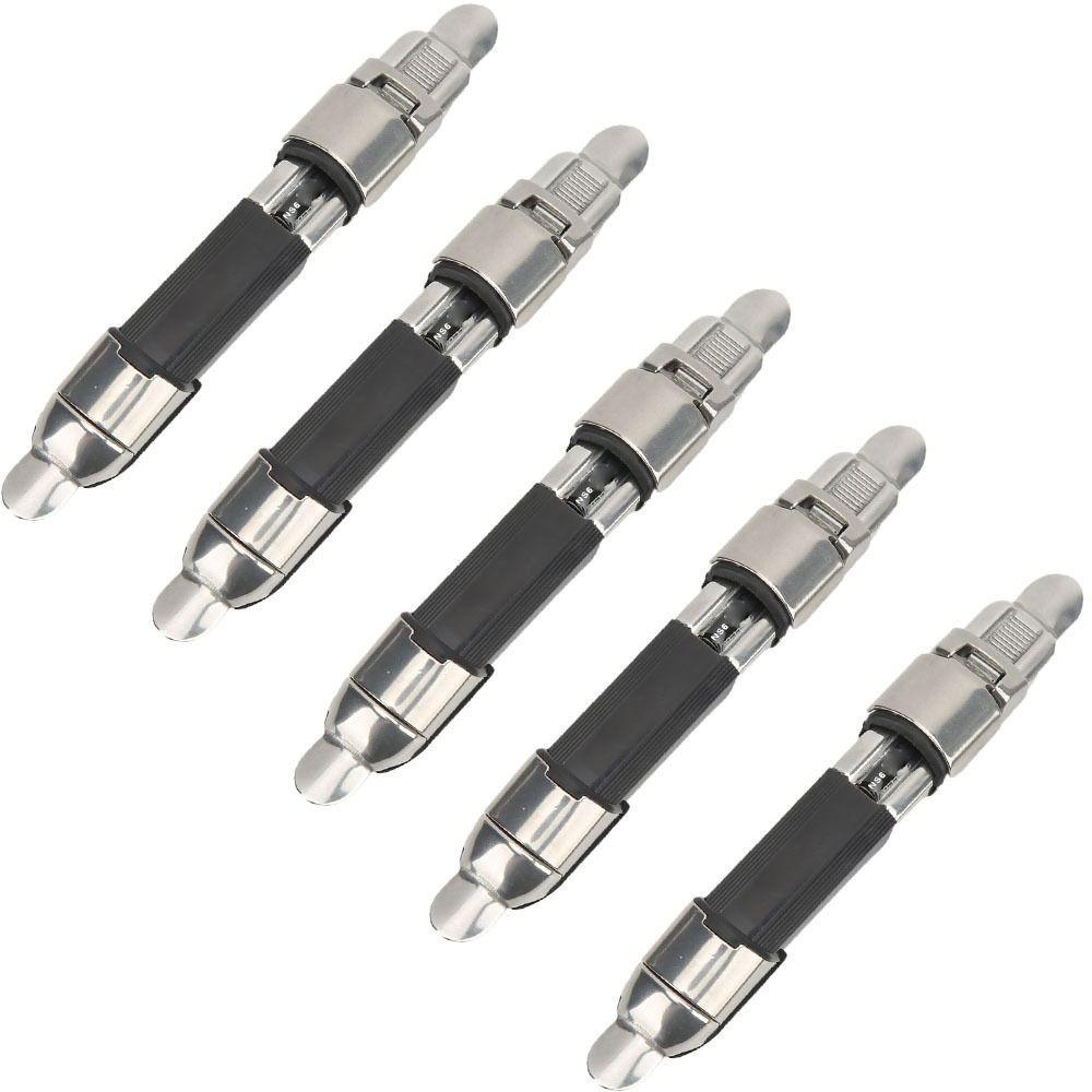 

5PCS Stainless Steel Fishing Pole Wheel Seat with Rubber Pad Lightweight Fishing Reel Seat Reel Seat Deck Outdoor Fishing