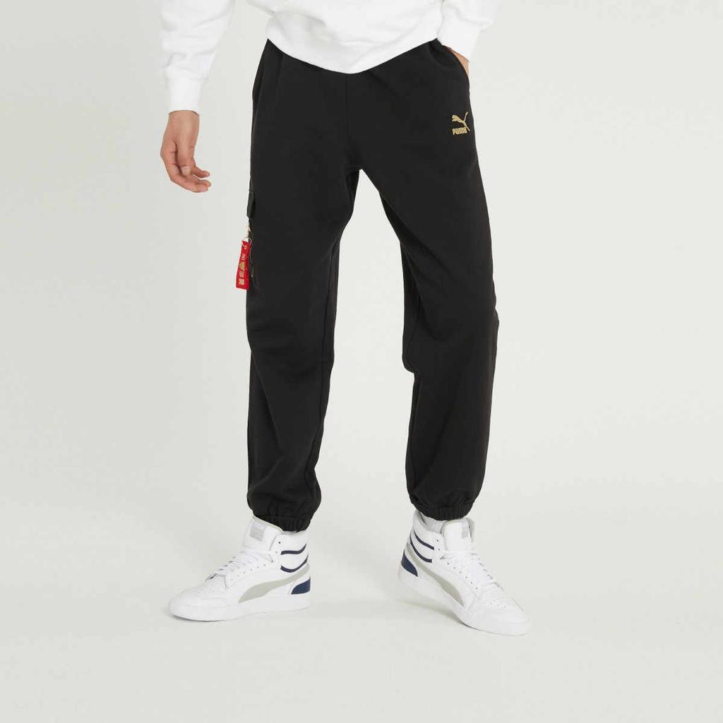 PUMA Casual Pants Men's Black Moderate Sweatpants 536575-01