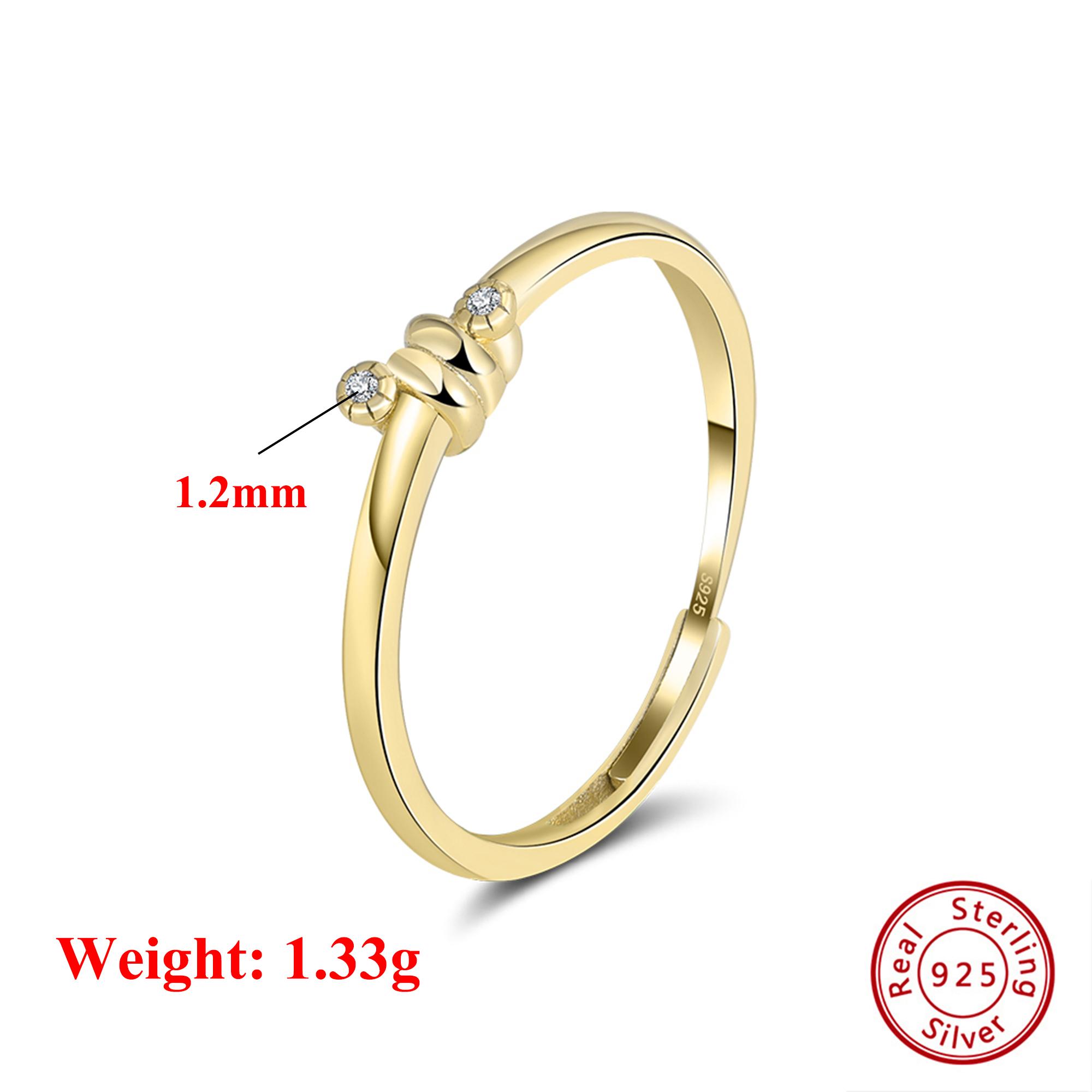 

Glamorous 925 Sterling Silver Open Ring Featuring a Stunning Round-Cut Zirconia Perfectly Crafted Jewelry for Her Wearing APR38