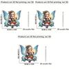 Adorable Acrylic Christmas Elf Ornament Charming Car Hanging Decoration Perfect For Festive Cheer